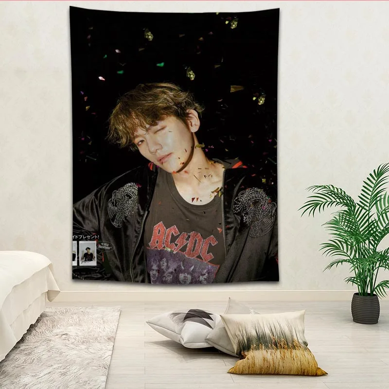 EXO BAEK HYUN гобелены для гостиной спальни настенный гобелен Ретро Декор дома Йога