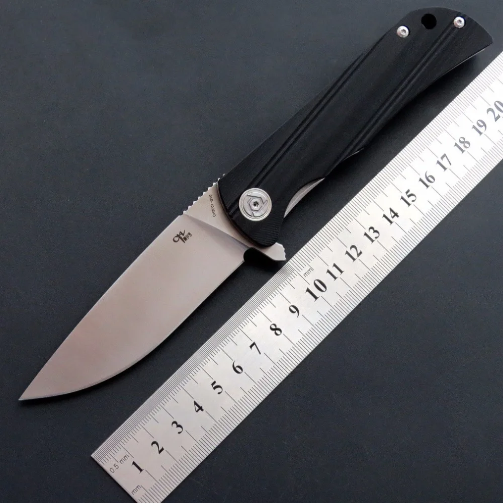 CH CH3001-G10 Флиппер складной нож D2 лезвие шарикоподшипник G10+ сталь Hhandle Кемпинг Охота Открытый Карманные Ножи EDC инструменты