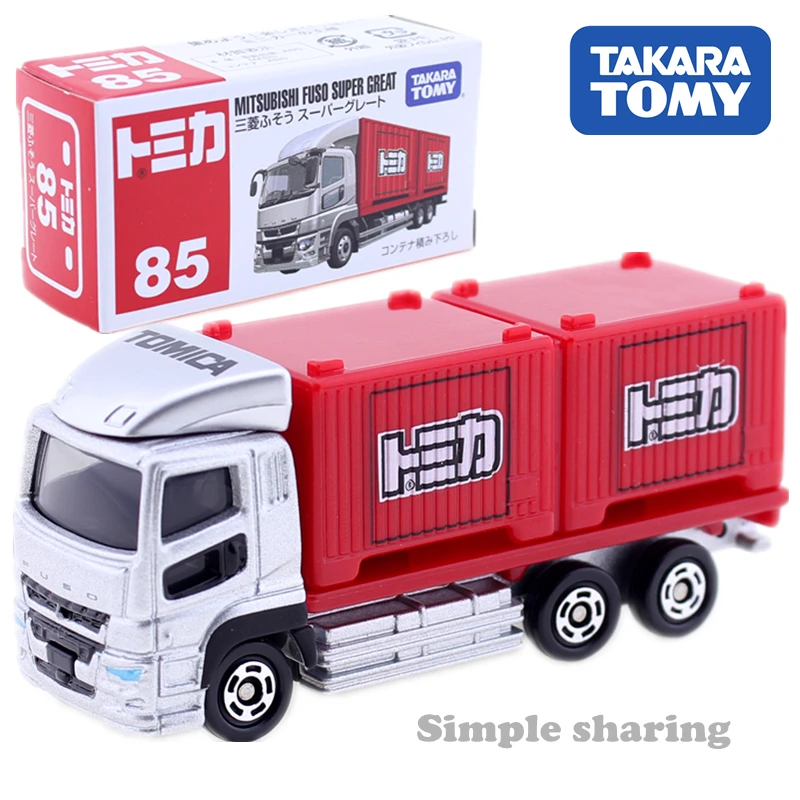 Takara Tomy Tomica No.85 Mitsubishi Fuso супер большая литая игрушка для автомобиля Популярная