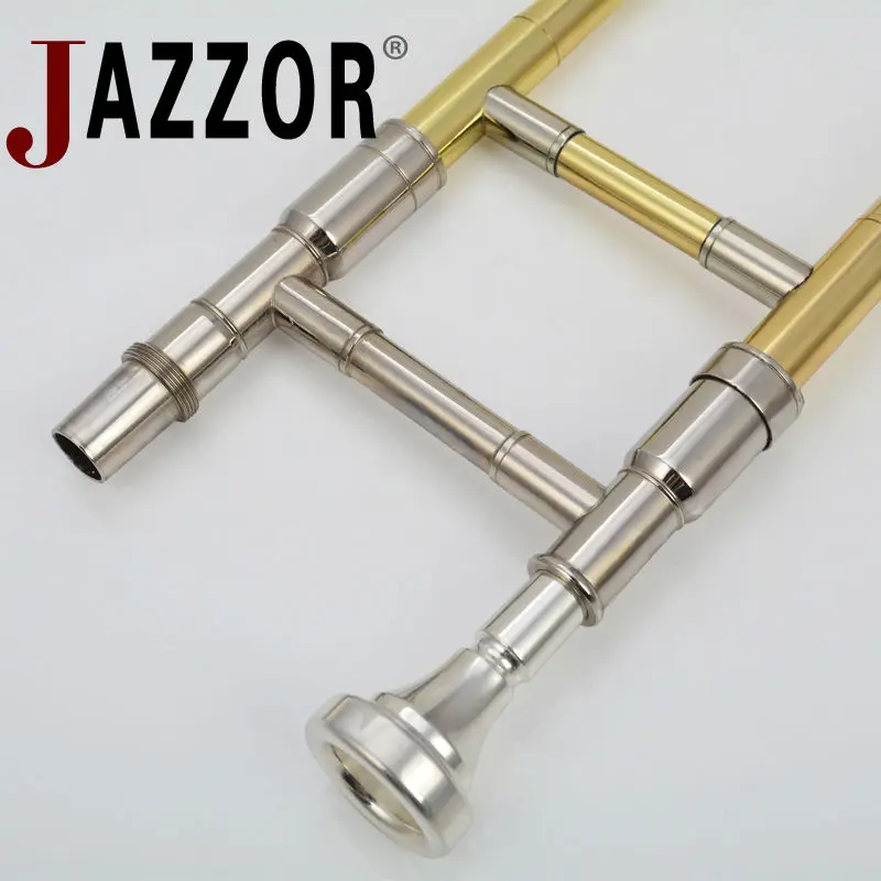 Высокое качество тенор Тромбон Профессиональный jazzor jzsl-800 бемоль настройки слайд
