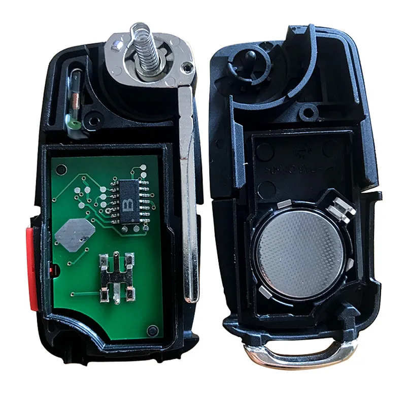 1J0 959 753 CT ID48 2 Button Car Remote Key Control Flip 433Mh For Volkswagen Bora Golf Passat Polo Seat Skoda |
