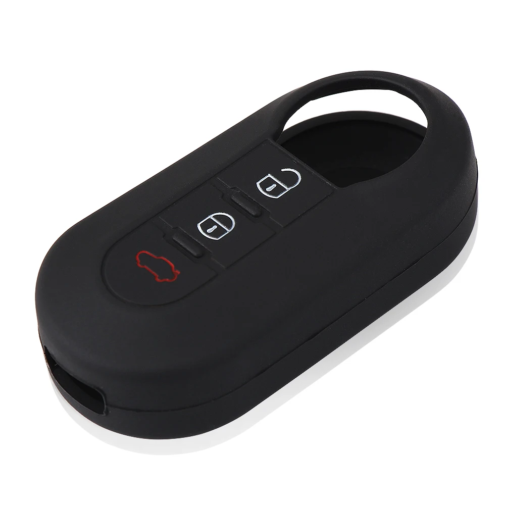 Силиконовый чехол для автомобильного ключа подходит FIAT 500 Panda Punto раскладной