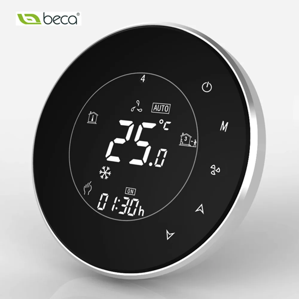 Заводская распродажа! Бека две трубы фанкойл контроллер круглый Сенсорный экран