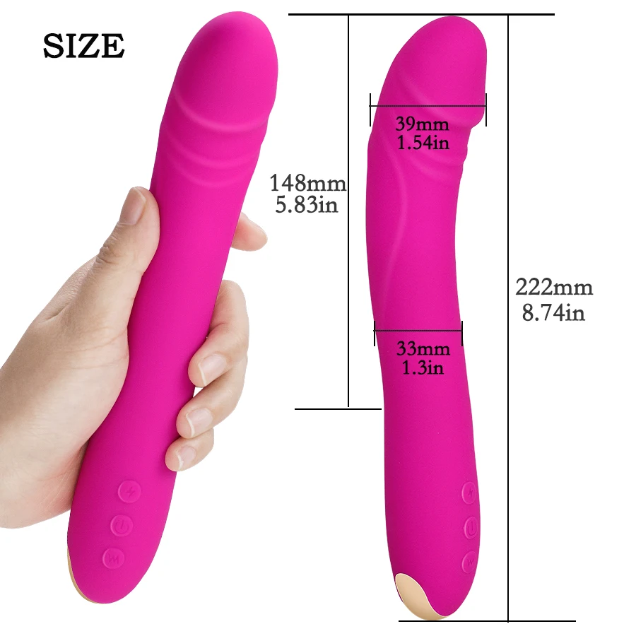 Khalesex массажер G Spot фаллоимитатор вибратор силиконовый эротический секс игрушка