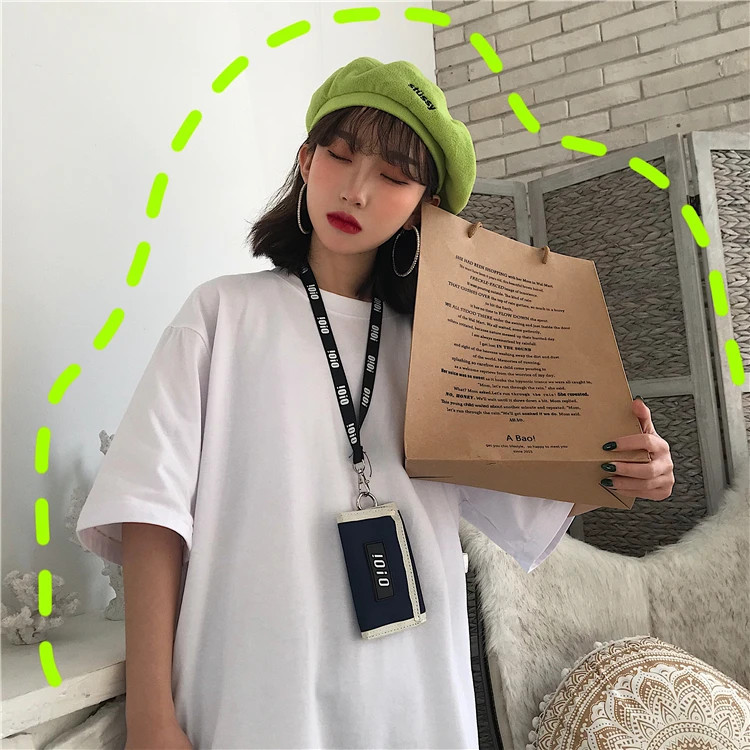 YouGeMan футболка Femme 2019 весна лето женские рубашки корейский Ulzzang Harajuku одноцветная с