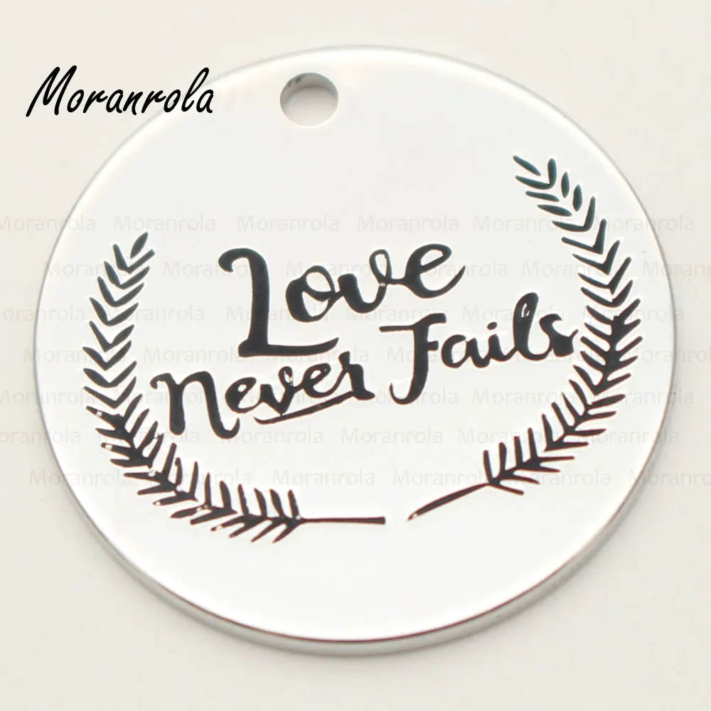 Медное ожерелье Любовь никогда не выходит брелок подвеска драгоценности из