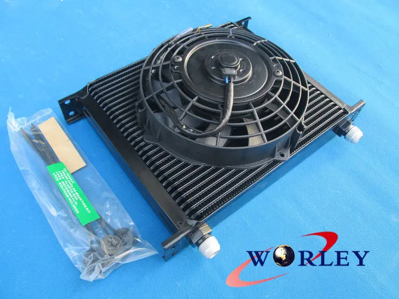 

30 ROW OIL COOLER 7" ELECTRIC Fan JZA80/MA70/MR2/JZX90/CELICA GT4/HZJ/HDJ/FJ/BJ