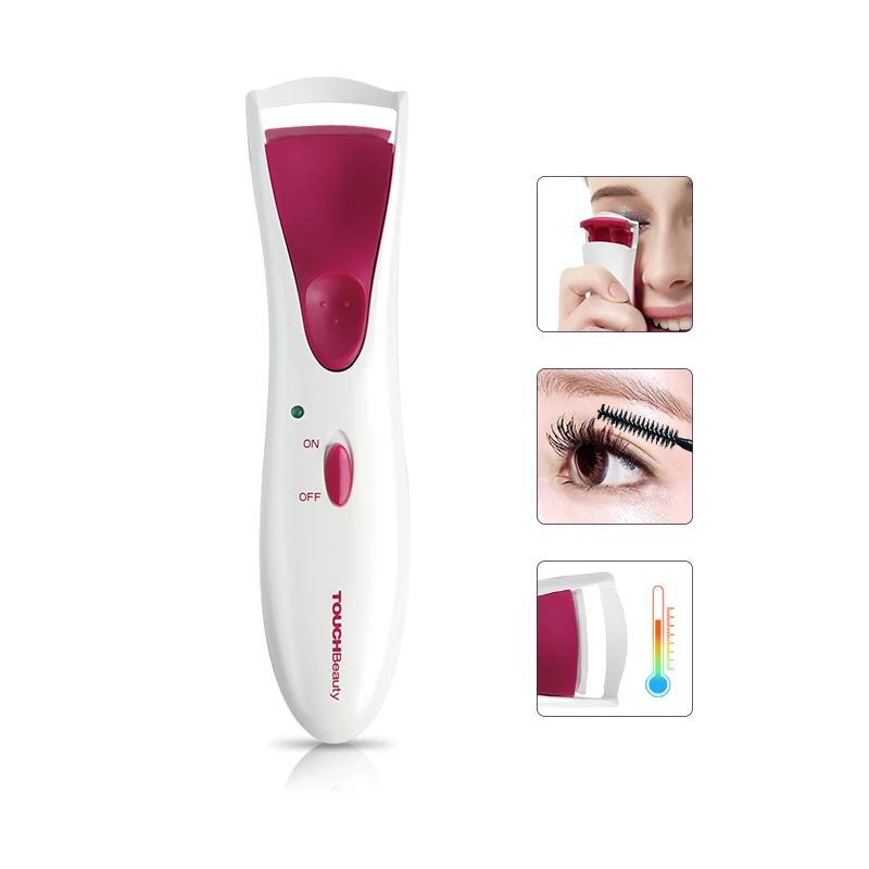 

TOUCHBeauty Heated Eyelash Curler with Double Silicone Pad Long Lasting Heated Electric Eyelash Eyes Cosmetic TB-1016A