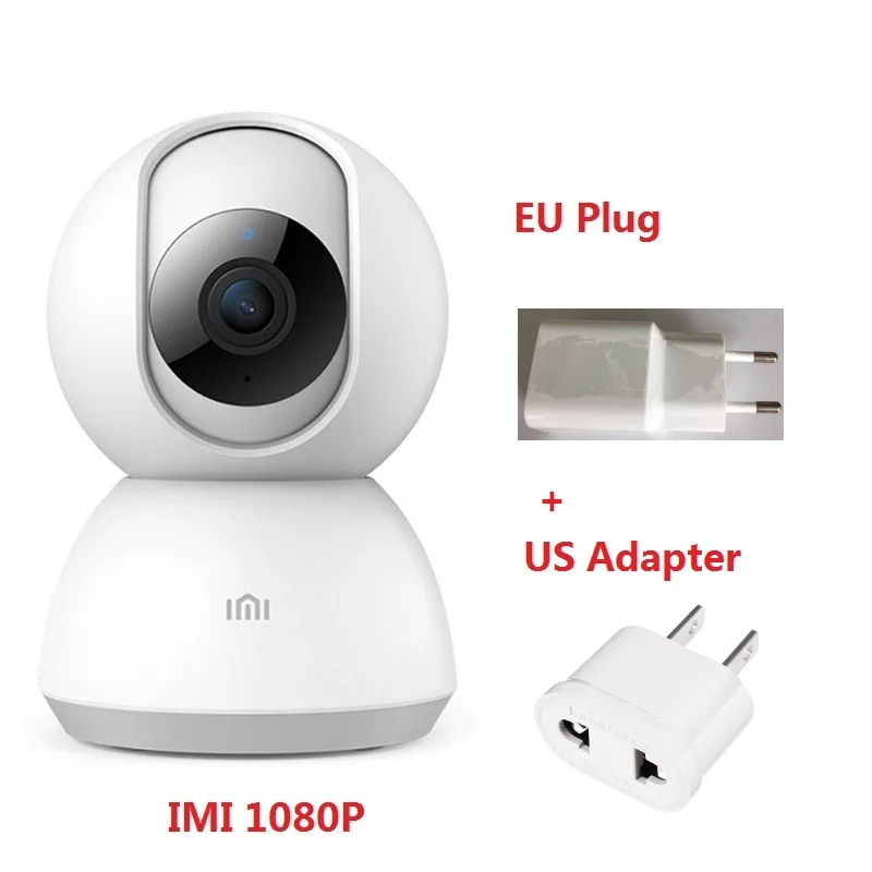 IMI US Adapter Xiaomi IMI умная камера Веб-камера 1080P WiFi Pan-tilt ночное видение 360 Угол видео камера Детский Монитор домашняя камера безопасности - Цветной: IMI US Adapter