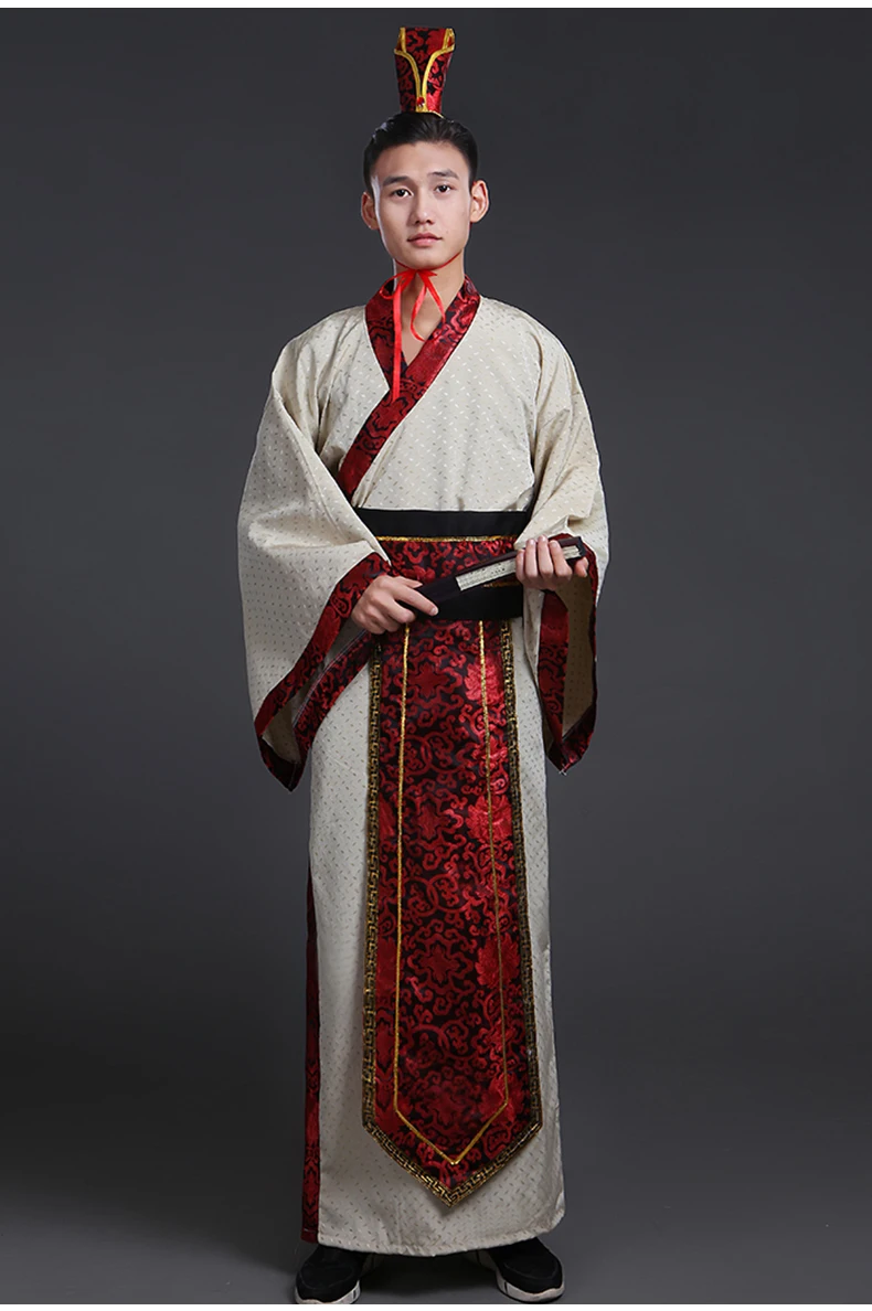 7 Hanfu костюмы для выступлений костюм Мужская одежда Древний китайский костюм фотостудия фото одежда кинокостюмы - Цвет: 7