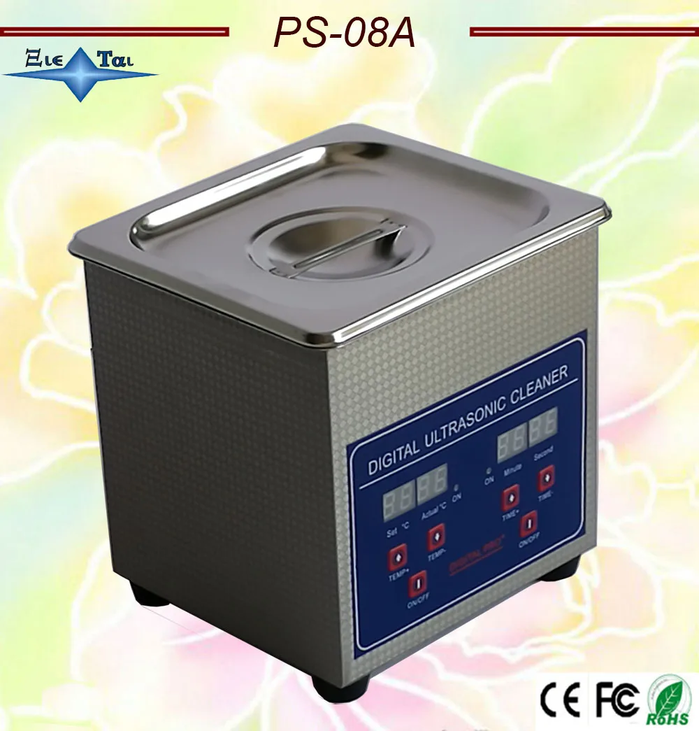 Глобус 110V/220V PS 08A 60W небольшой цифровой ультразвуковой очиститель для 1.3L очков