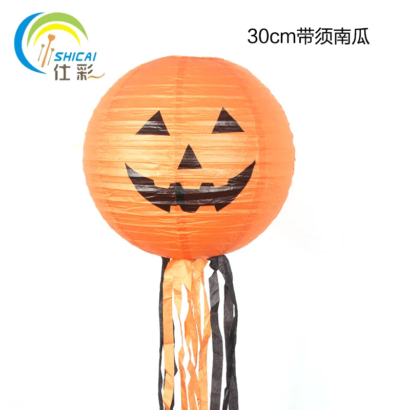 1 шт./бесплатная доставка тыквенный фонарь бумажный для Хэллоуина вечеринки Джек
