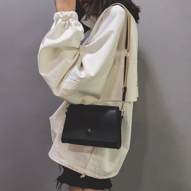 

Сумка на одно плечо из искусственной кожи, маленькая квадратная сумка с ремешком для женщин и девочек, Лучшая Продажа-WT