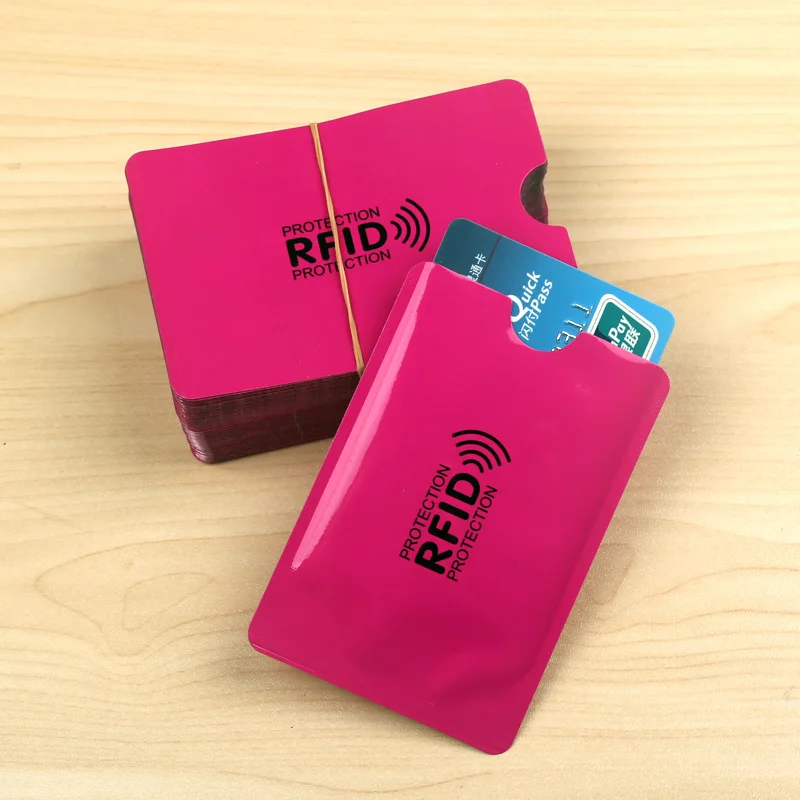 anti rfid card holder card id holders Protector NFC Contactless Signal Blocker