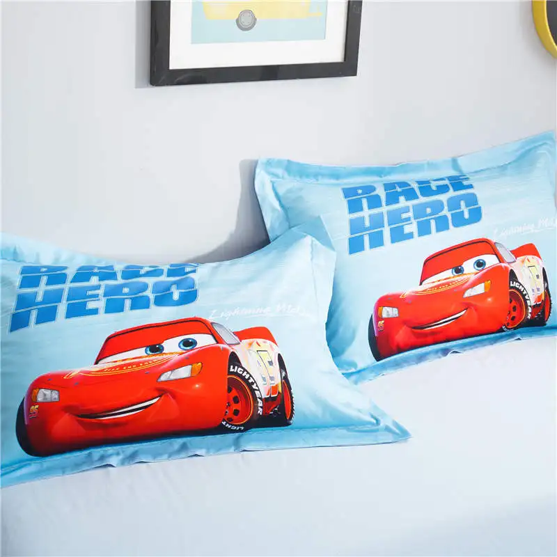 Комплект постельного белья Lightning McQueen с машинками комплект 3d пододеяльник