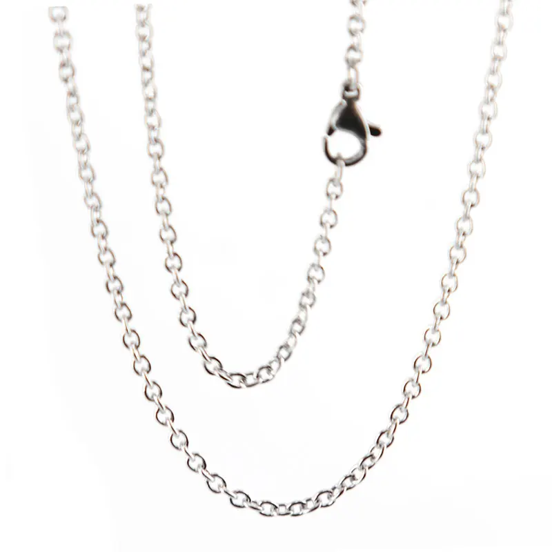 10 шт. цепочки из серебристой нержавеющей стали 20/24/2 3 мм|necklace chain|chains for necklacesstainless