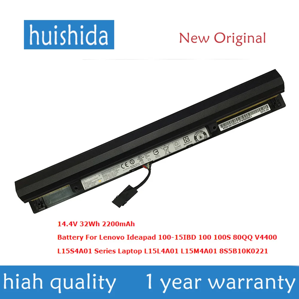 14.4 V 32Wh L15L4A01 L15M4A01 New original Laptop battery for Lenovo ideapad 100-15IBD 100 s 80QQ V4400 8S5B | Компьютеры и офис