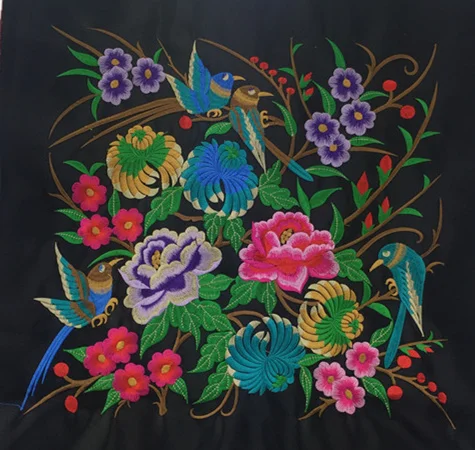 Винтажные квадратные патчи для вышивки этнические Мяо-Патчи шитья одежды