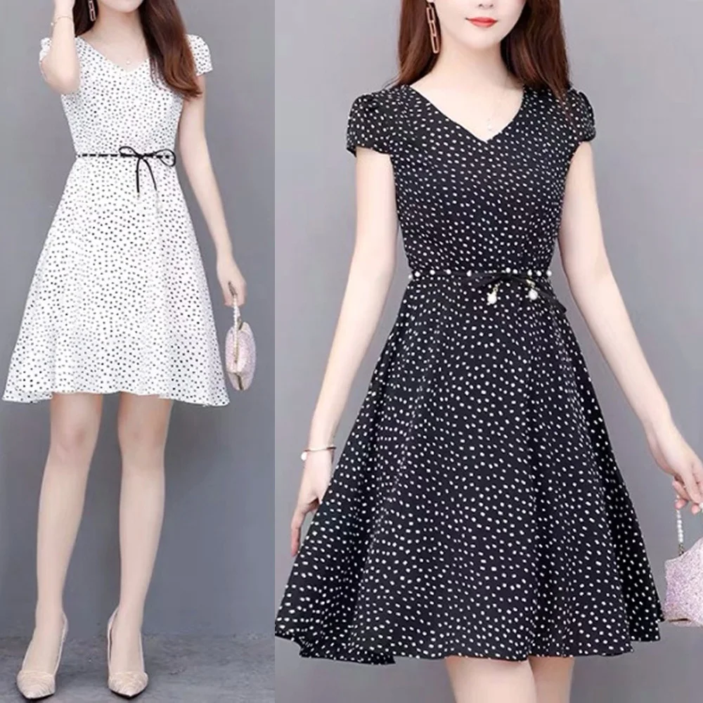 Летнее женское коктейльное платье с коротким рукавом повседневное модное