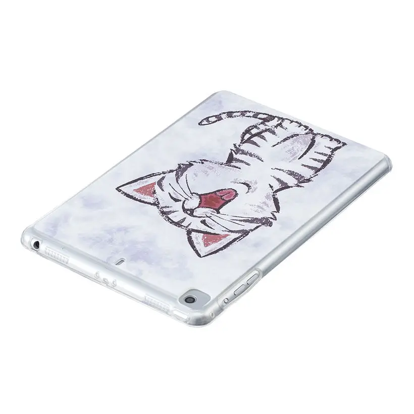 Модный окрашенный Мягкий чехол из ТПУ для Apple Ipad Mini 1 2 3 4 7 9 дюймов Чехол Funda Tablet