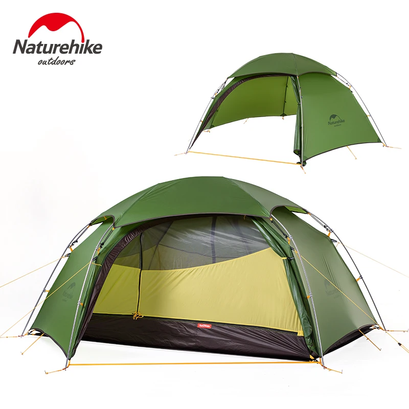 Naturehike 2 человека палатка 20D силиконовая ткань Сверхлегкая двухслойная для отдыха
