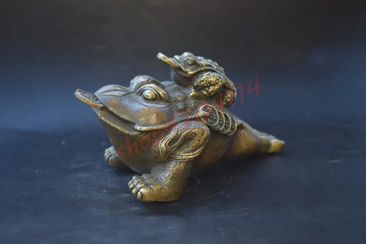 Твердая Чистая медь Золотая жаба мелкие декоративные предметы украшения для