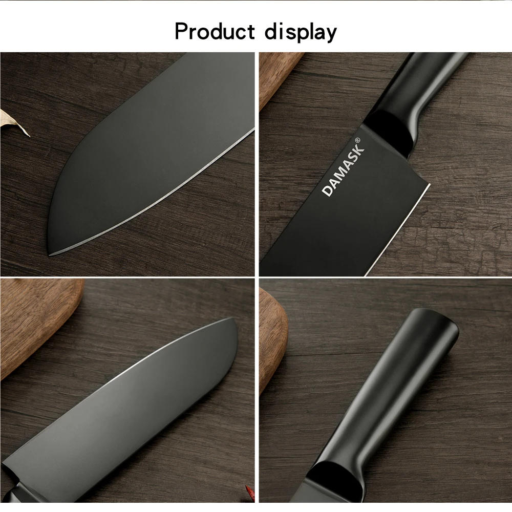 Дамасский Santoku разделочный нож Nakiri, кухонный нож 4Cr14mov, японский шеф-повара, ножи из нержавеющей стали, аксессуары для приготовления пищи