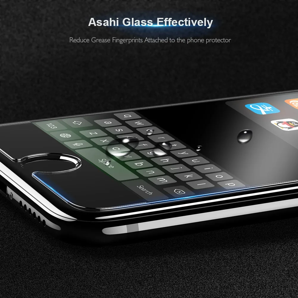 FLOVEME Protective Glass For iPhone 6 6S 7 8 Plus Screen Protector 9H 0.33mm Tempered 5S SE 5 Phone Front Film | Мобильные телефоны