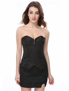 Дамское сексуальное черное кожаное нижнее белье Бюстье корсетное эластичное мини-платье Клубная одежда овербюст с ресницами для подтяжек 9002