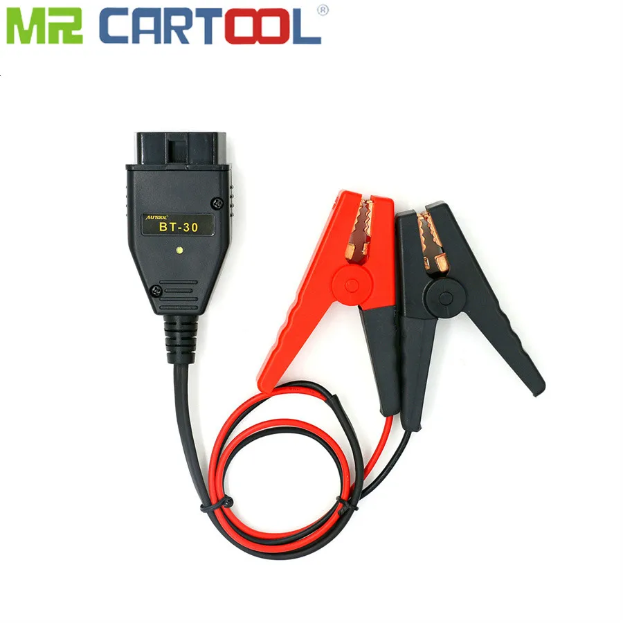 Mr Cartool BT30 OBD2 автомобильный кабель для зарядки аккумулятора ЭБУ аварийного