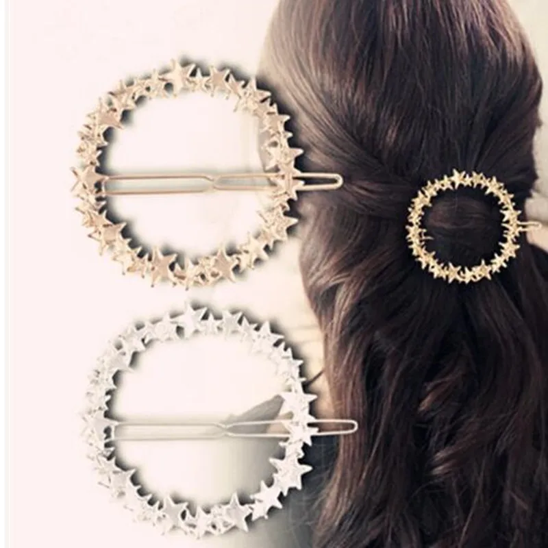 2017 модные золотые металлические шпильки для волос аксессуары ювелирные изделия