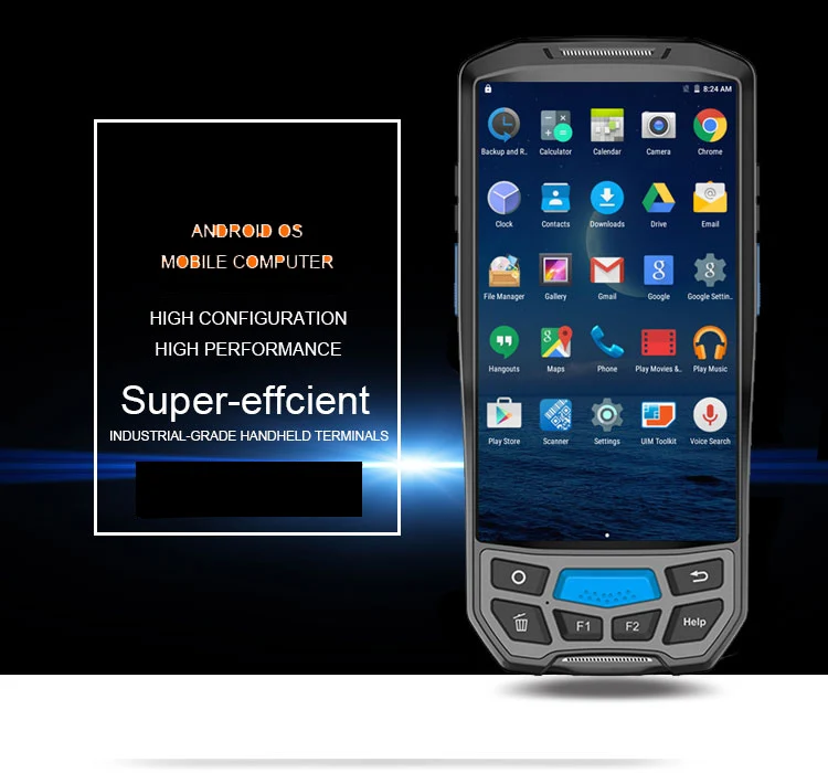 CARIBE Ручной Android 1D 2D считыватель штрих-кодов коллектор данных с 4G gps