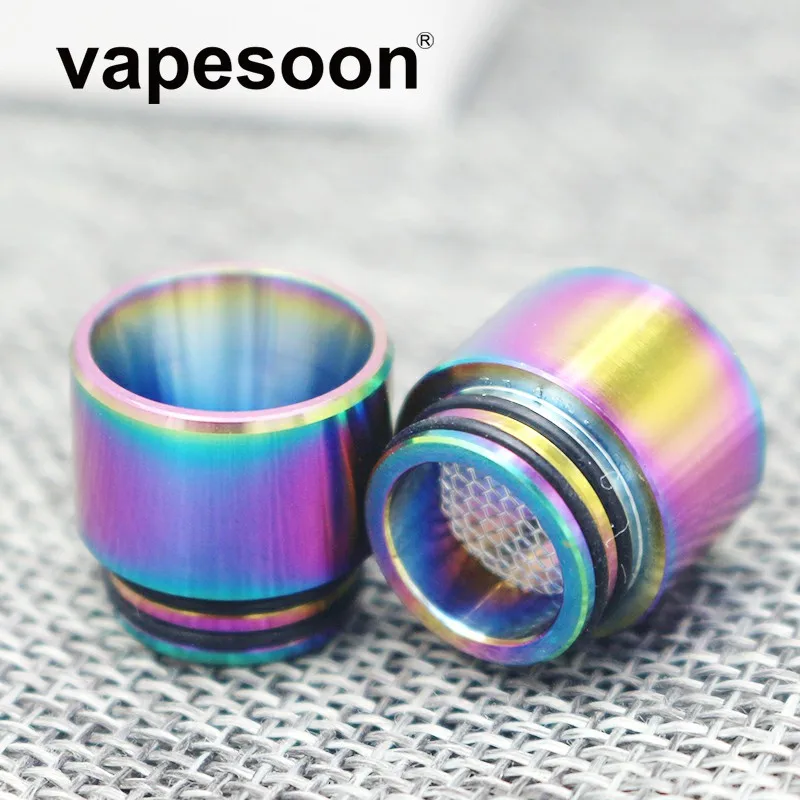 Аутентичный VapeSoon 810 нержавеющая сталь капельный наконечник анти-Жареное масло капельный наконечник для IJUST 3 TFV12 Prince и т. д. SS Радужный цвет