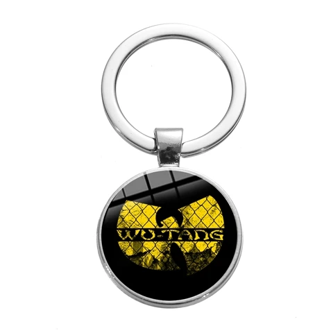 SONGDA New WU TANG CLAN Logo брелок Нью-Йорк Хип-хоп рэп-группа художественный плакат напечатанный стеклянный круглый брелок для ключей музыкальные фанаты сувенир подарок - Цвет: Style 6