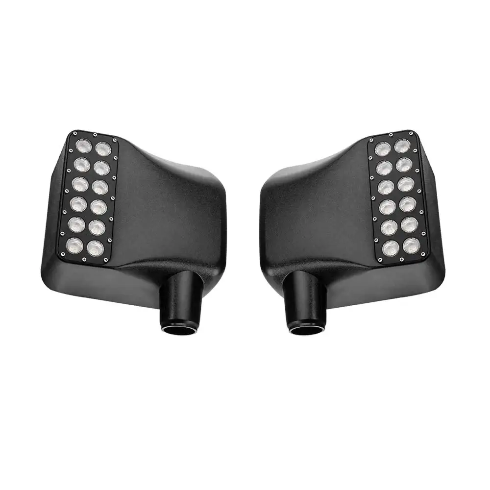 Для Jeep Wrangler JK 2007 2014 светодиодный внедорожный зеркальный апгрейд с поворотными