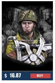 GK Garage Смола рисунок 1/10 Waffen SS молодой пулемет 1944 бюст Неокрашенная модель комплект