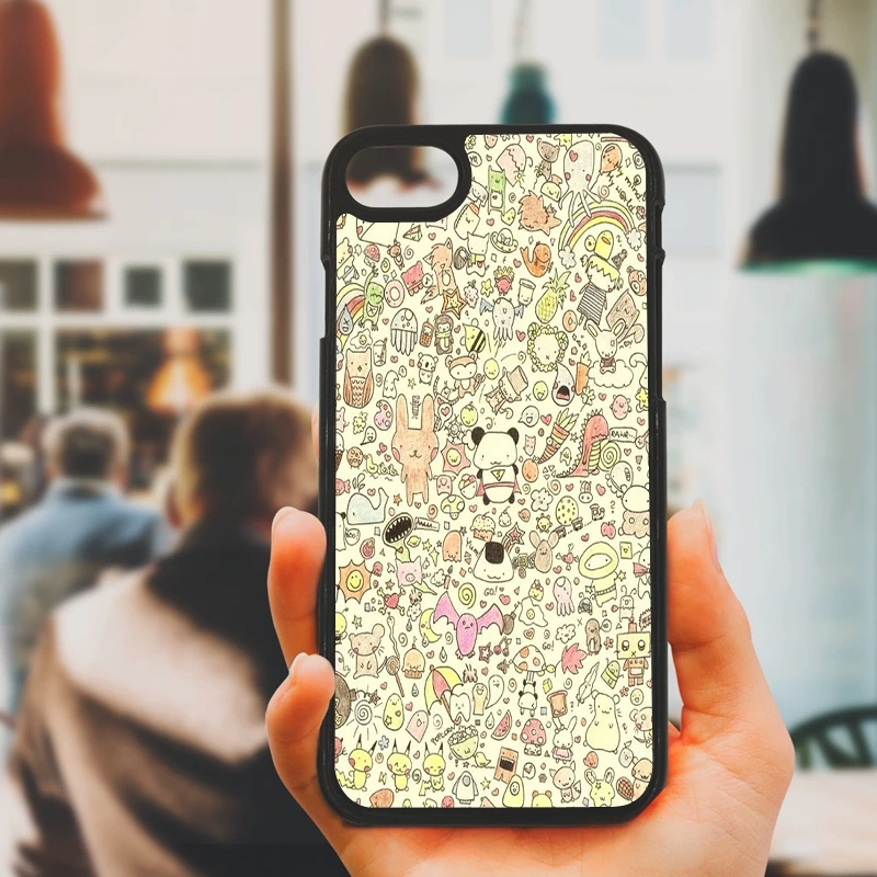 Fashion Cartoon Abstract Cell Phone Cases Hard Plastic Case Cover for iphone 8 7 6 6S PLUS X 5S 5C 5 SE iPod Touch 4 |