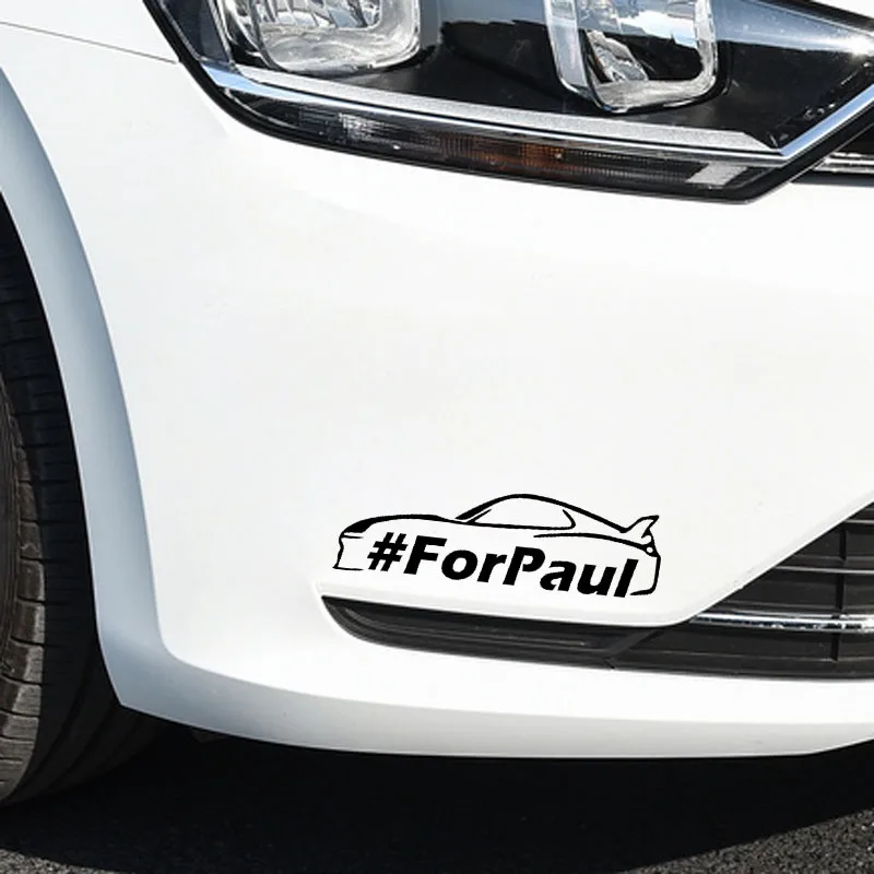 YJZT 16 5 см * 4 8 # FORPAUL модная виниловая наклейка автомобильная черный/серебристый