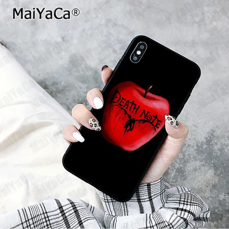 Чехол для мобильного телефона MaiYaCa аниме смерти Apple iphone 11 pro 8 7 66S Plus X XS MAX 5S SE