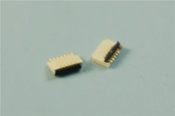 10 шт. FPC коннектор 11 Pin 0 3 мм Шаг 9 высота задний Флип тип двухсторонний верхний и