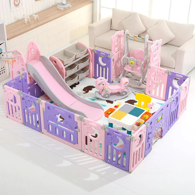

Children's Playground Home Indoor Baby Game Fence Folding Baby Crawling Mat Fence Multi-functional Combination Toys Gifts