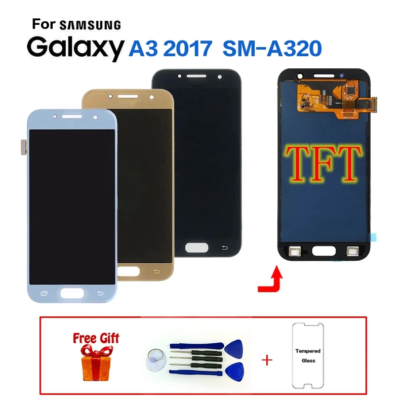 Для Samsung Galaxy A3 2017 a320 SM A320F ЖК дисплей экран Замена для A320FL A320Y модуль|Экраны