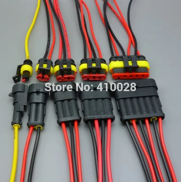 Shhworldsea 30 комплектов автомобильный 1 2 3 4 5 6 P Контактный разъем HID гнездо с кабелем