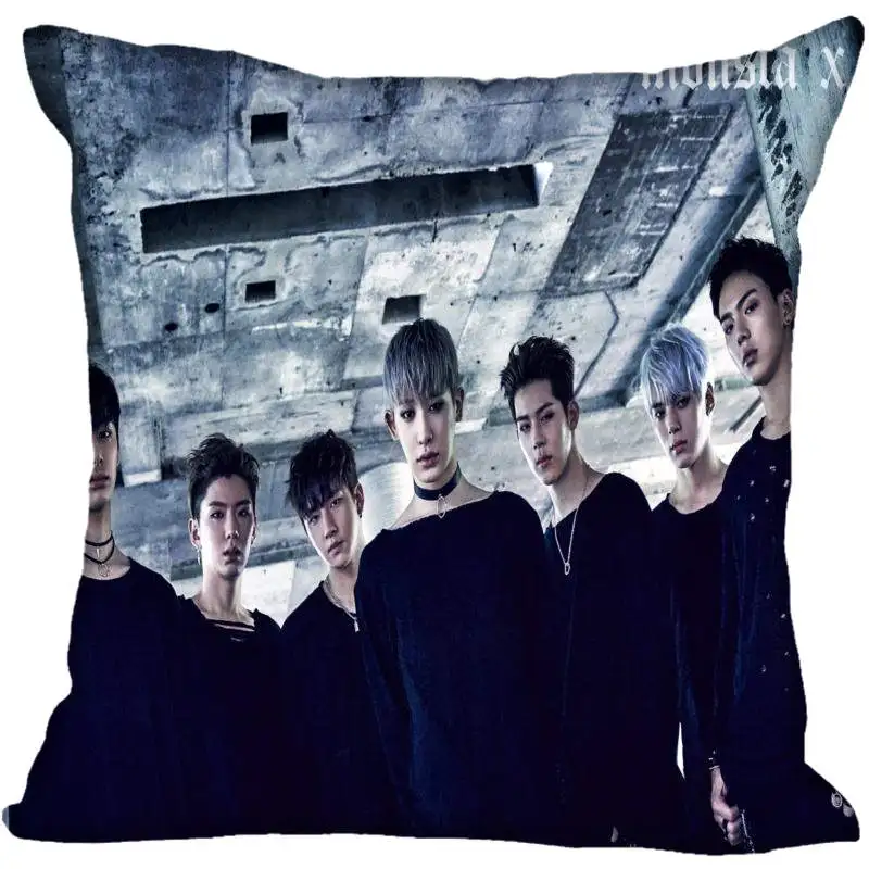 20 Наволочки из шелкового сатина с принтом Monsta X, Размеры 35x35 см, 40x40 см - Цвет: 20