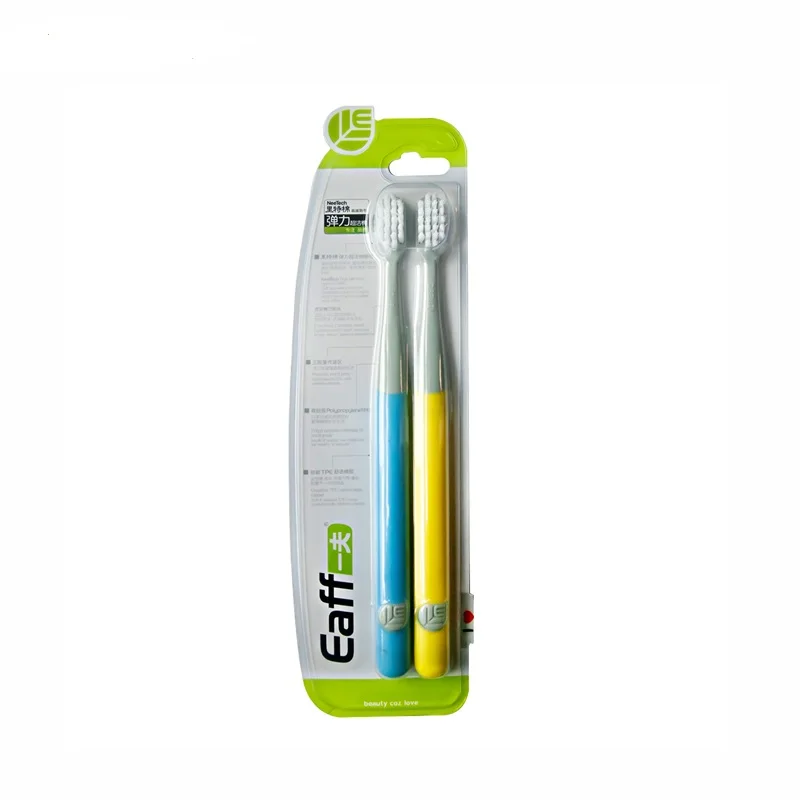 

New Direct Selling Adults Manual Toothbrush Cotton Elastic 2202 Clean Adult Soft-bristle Lovers (Color random)
