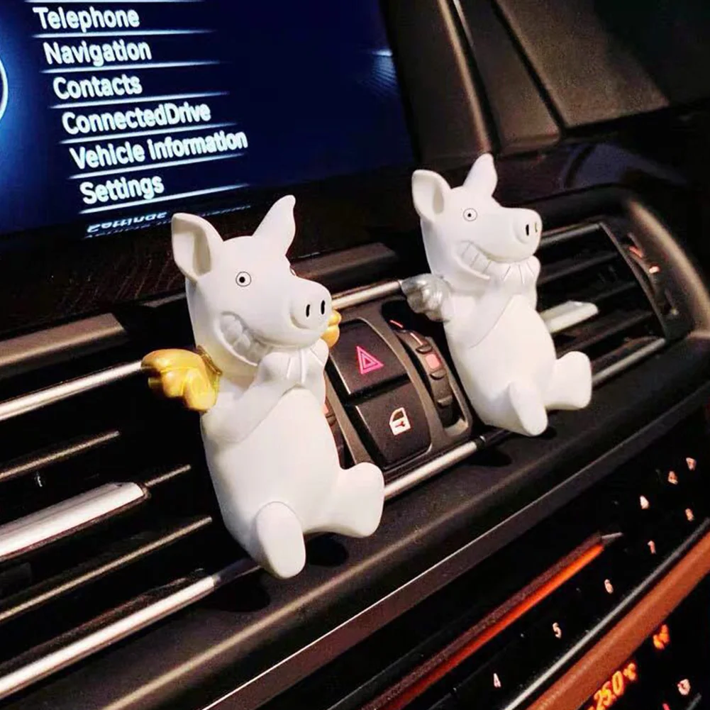 Аромат многоцелевой украшения духи диффузор воздуха на выходе мультфильм Свинья