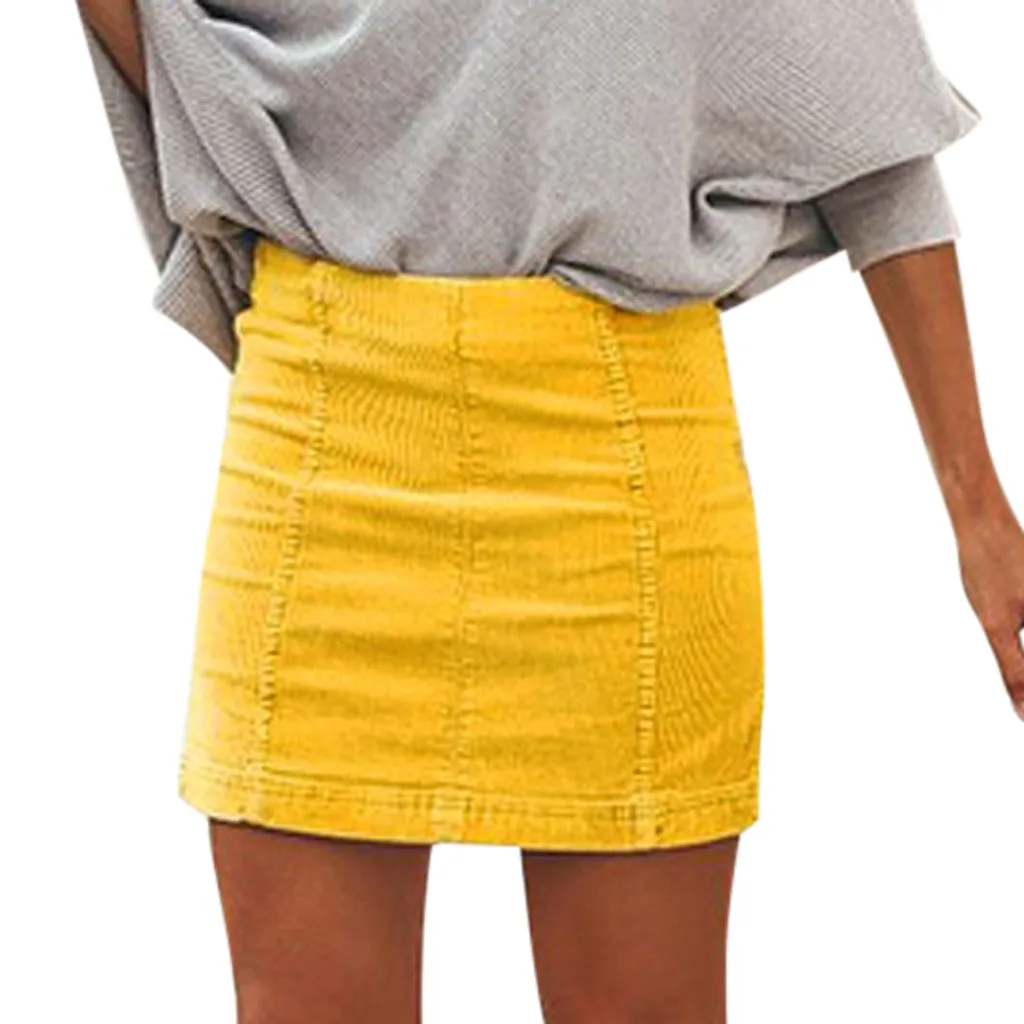 Женская замшевая мини-юбка с завышенной талией на молнии | одежда