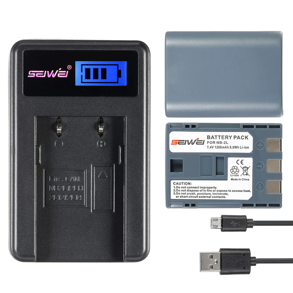 2 шт. 7 4 в 1200 мАч литий ионный аккумулятор с ЖК дисплеем USB зарядное устройство