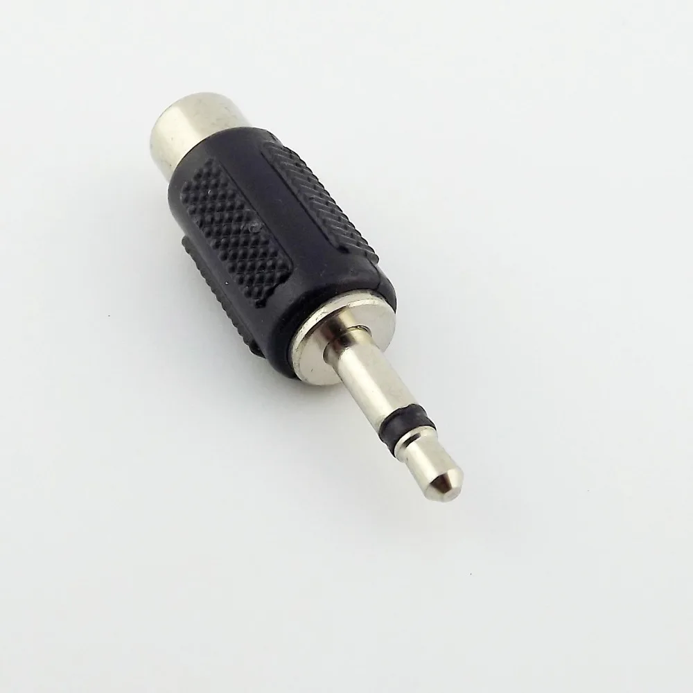 1 шт. никель 3 5 мм 1/8 &quotмоно штекер в RCA гнездо аудио адаптер конвертер|plug male|plug