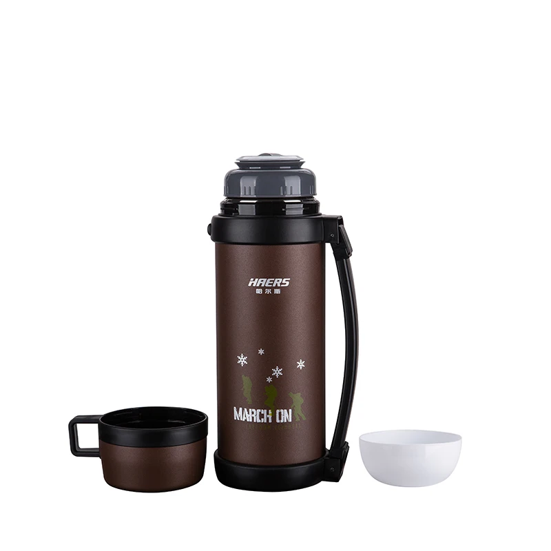 Бренд Haers 1 5 л Двойная Вакуумная бутылка с изоляцией из нержавеющей стали для